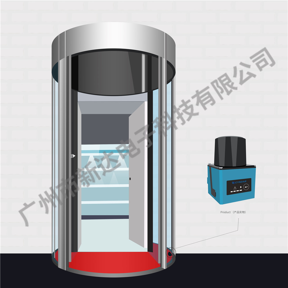 雷达检测防盗门系统中的物体